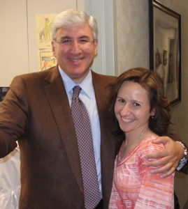 Stephanie Conklin (right) with Dr. Fried